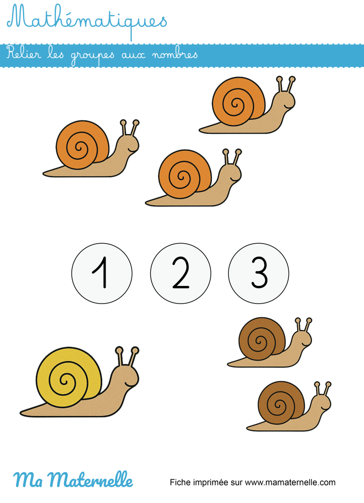 Petite section - Mathématiques : relier les groupes aux nombres
