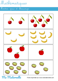 Petite section - Mathématiques : colorier selon les indications.
