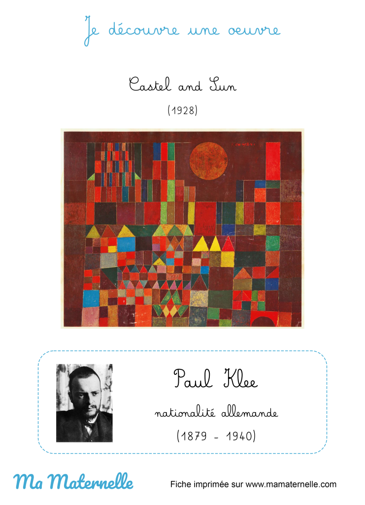 Activités - Art : à la manière de Klee