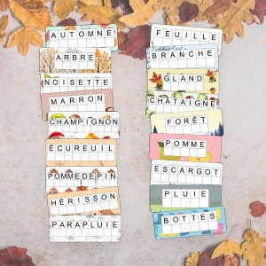 Cartes d'écriture : Automne