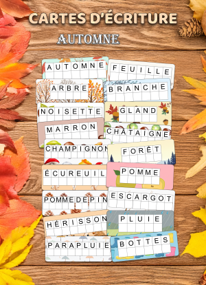 Cartes d'écriture : Automne