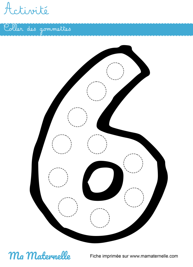 Activités - Activité : coller des gommettes