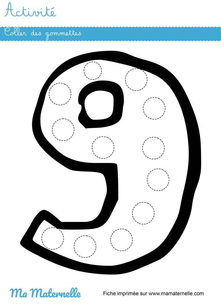 Activités - Activité : coller des gommettes