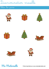 Moyenne section - Discrimination visuelle : découper puis placer