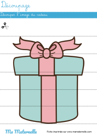 Moyenne section - Découpage : découper l’image du père noël