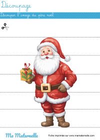 Grande section - Découpage : découper le cadeau