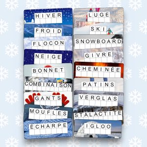 Cartes d'écriture : Hiver