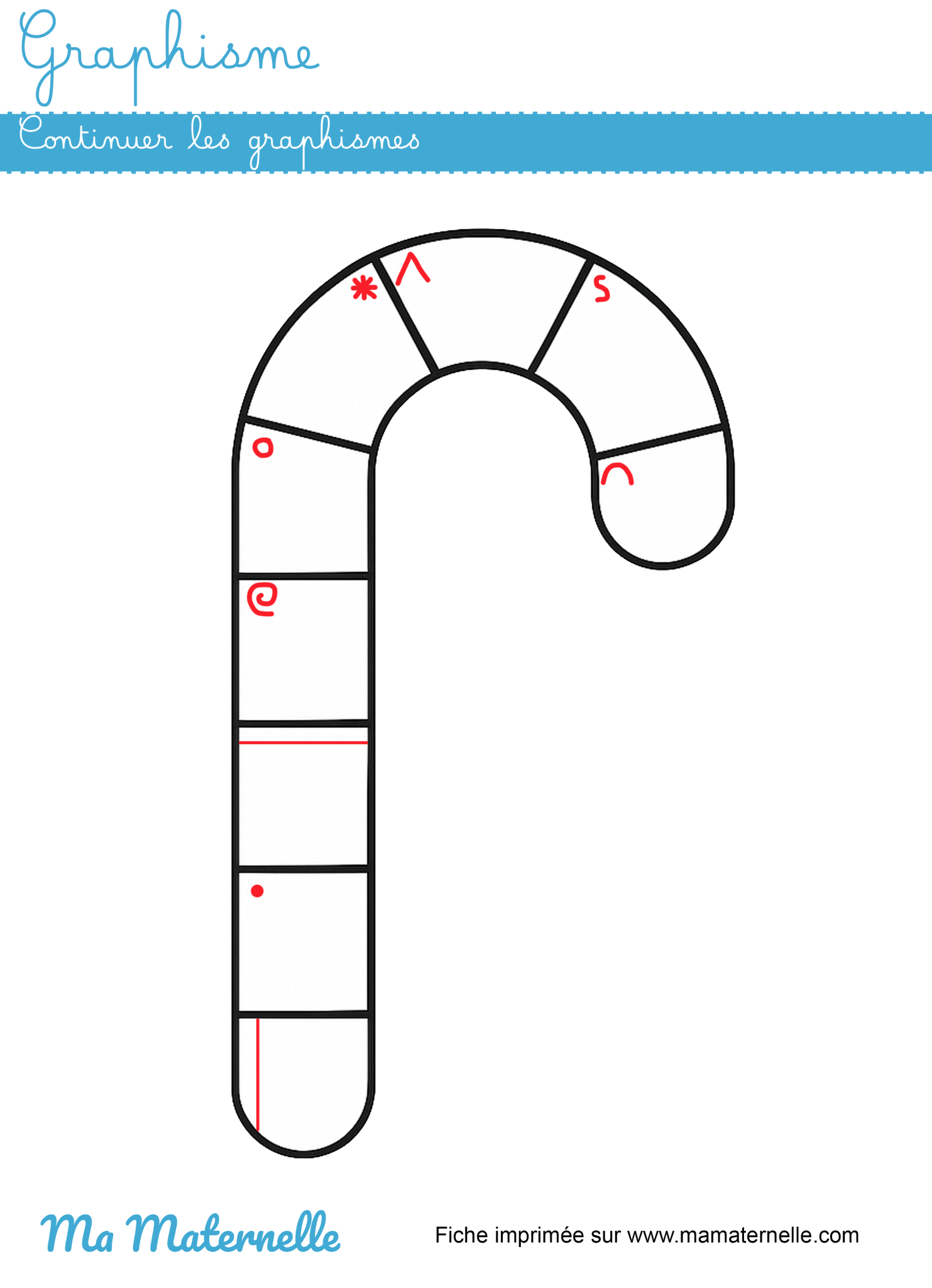 Graphisme Interompu Graphisme : continuer les graphismes - Ma Maternelle