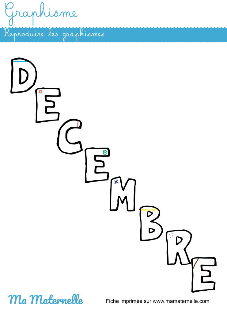 Grande section - Graphisme : reproduire les graphismes