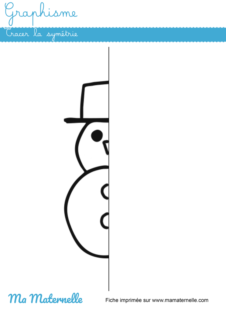 Grande section - Graphisme : tracer la symétrie