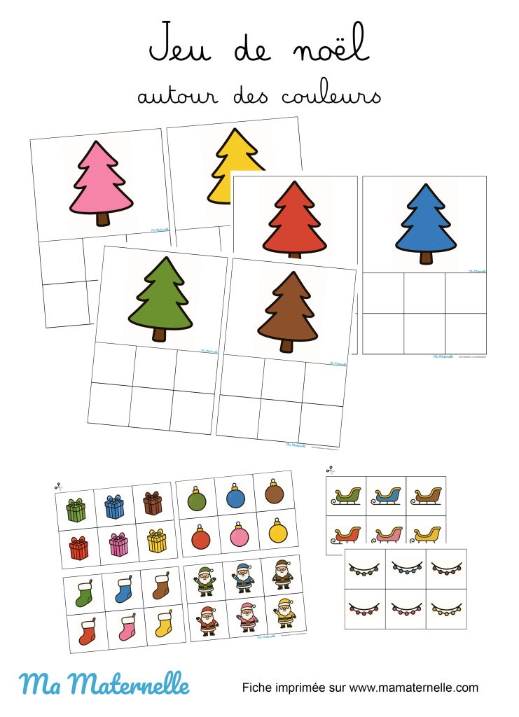 Activités - Jeu de noël autour des couleurs