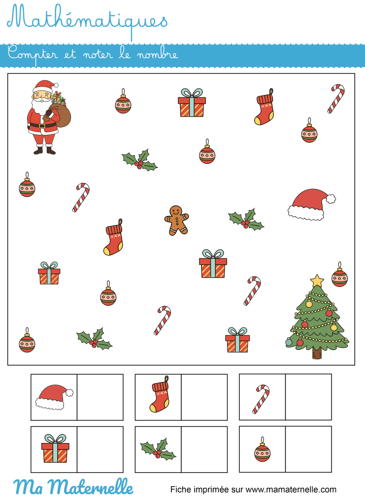 Grande section - Mathématiques : compter et noter le nombre