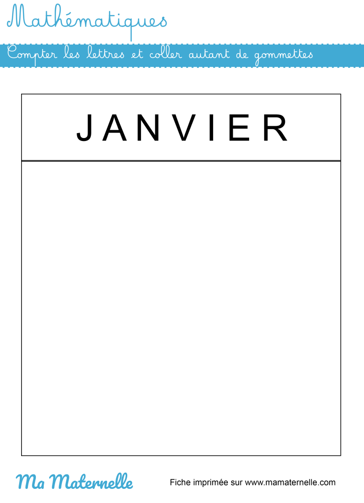 Moyenne section - Mathématiques : compter et coller autant de gommettes
