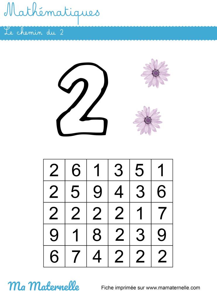 Moyenne section - Mathématiques : le chemin du 2