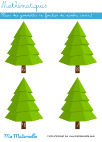 Grande section - Mathématiques : écrire la quantité