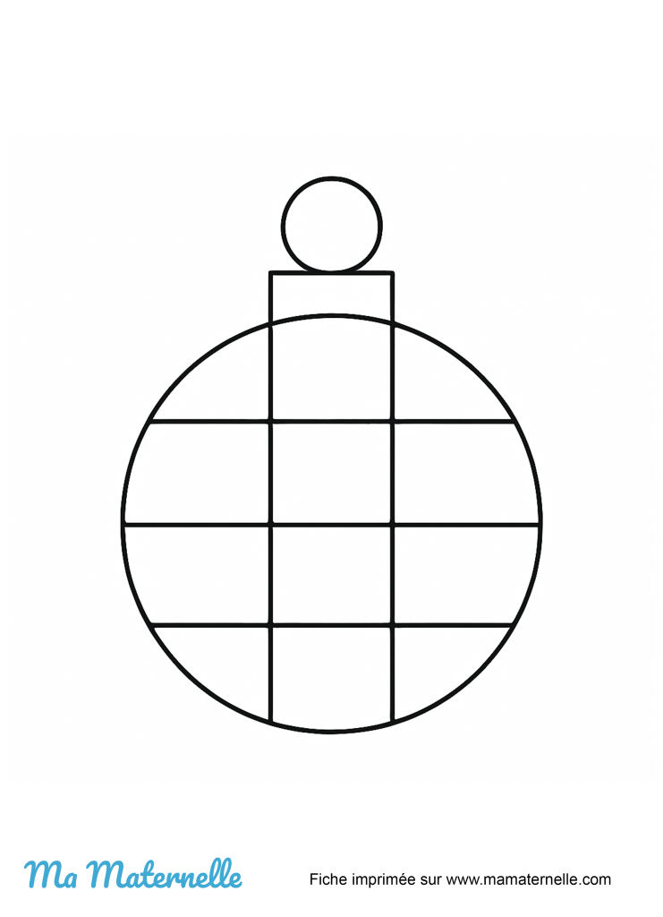 Activités - Coloriage : boule de noël