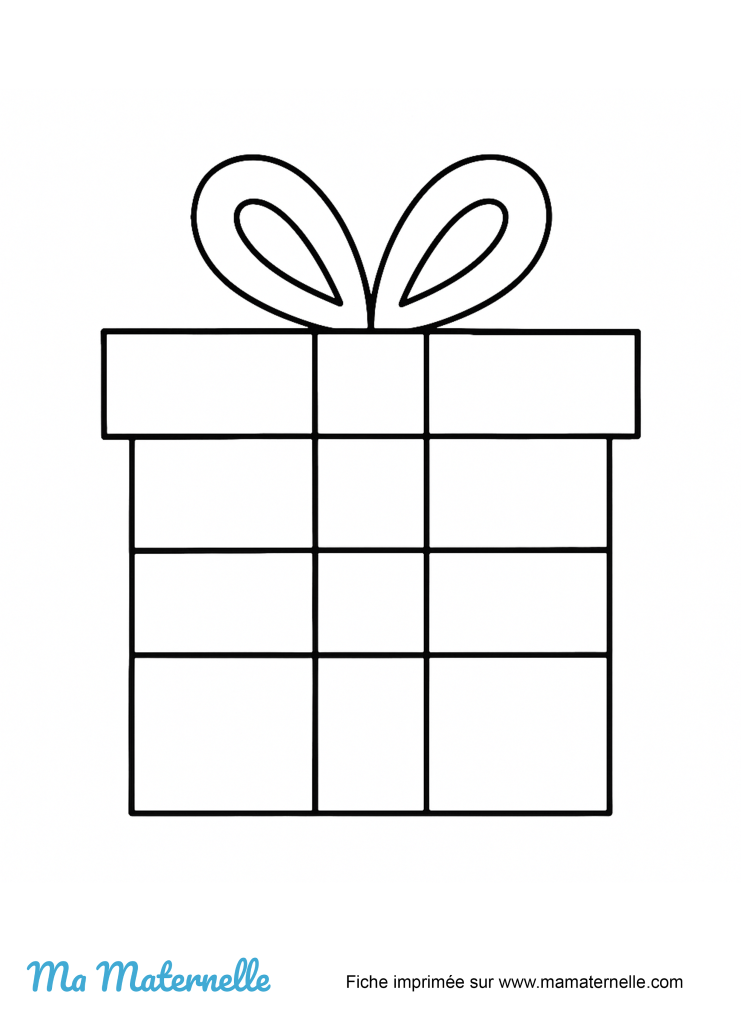 Activités - Coloriage : cadeau de noël