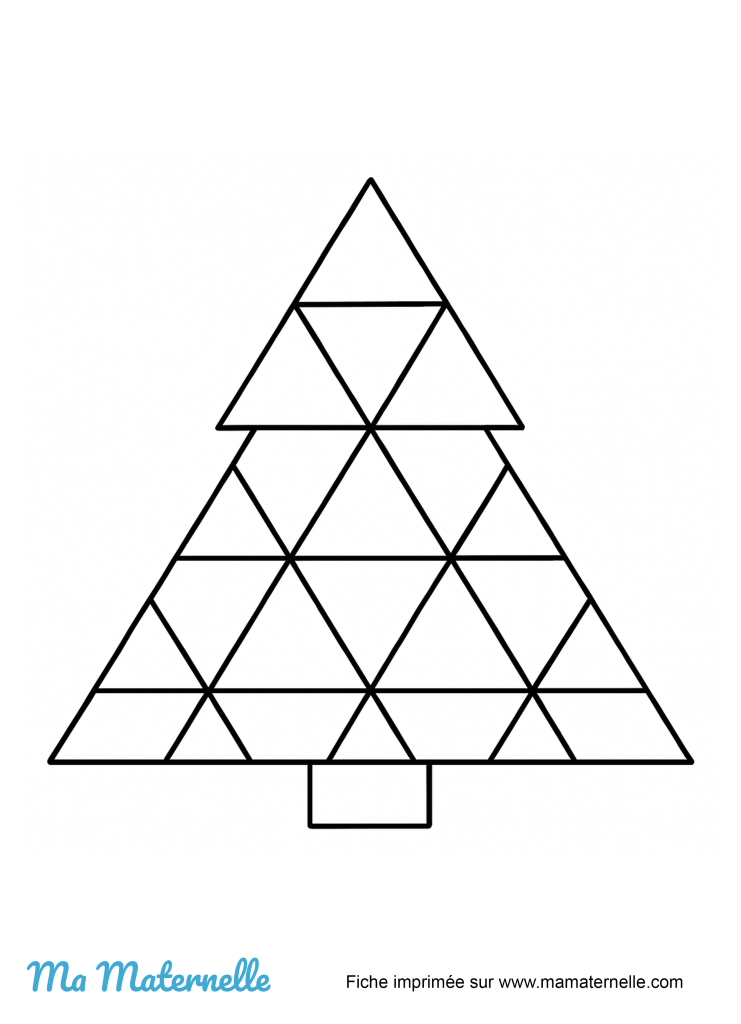 Activités - Coloriage : sapin de noël