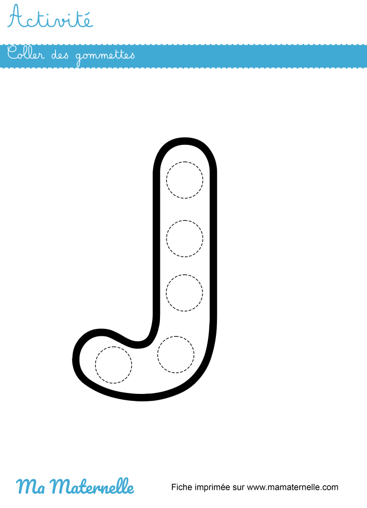 Activités - Activité : coller des gommettes