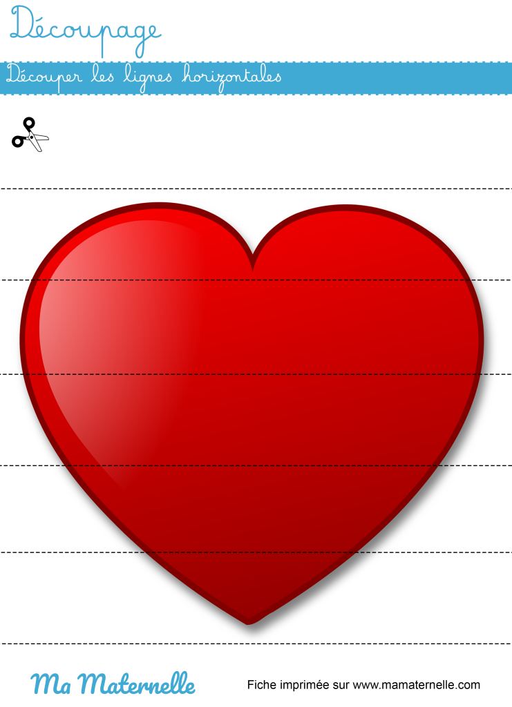 Moyenne section - Découpage : découper les lignes horizontales