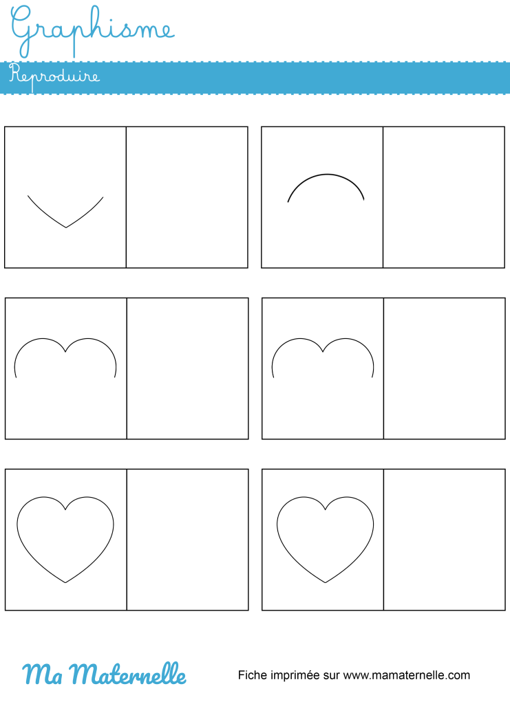 Grande section - Graphisme : reproduire