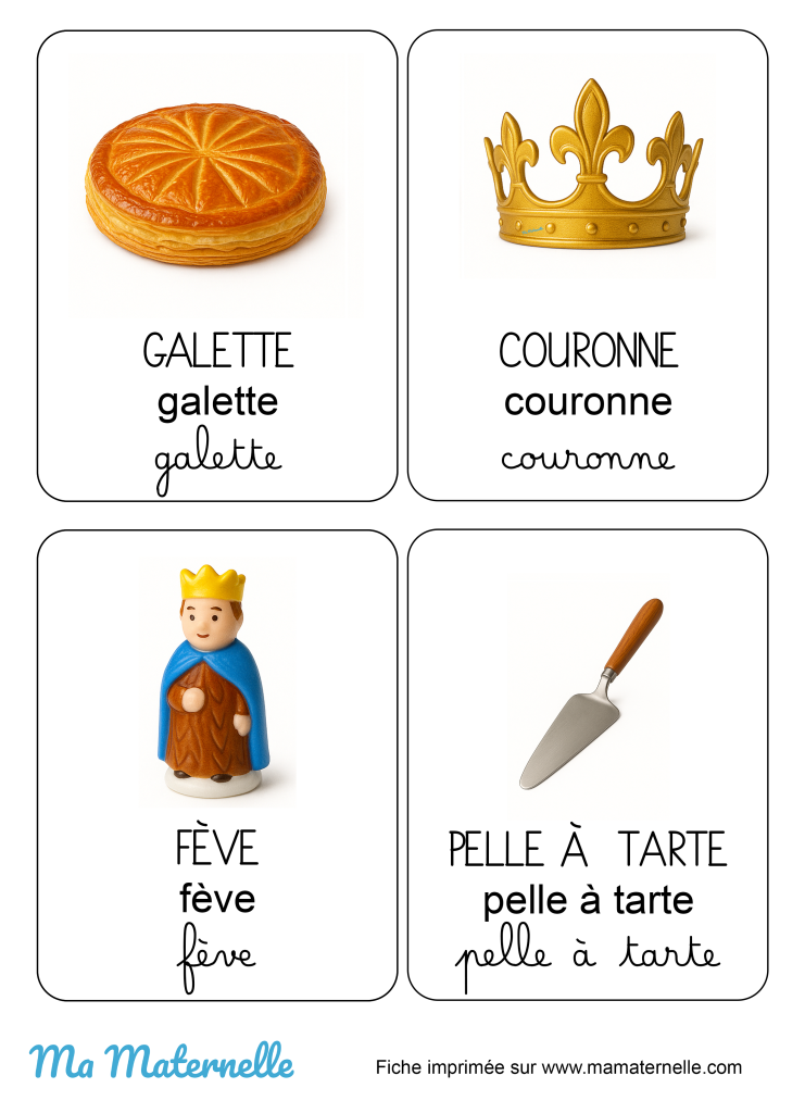 Activités - Imagier : la galette des rois