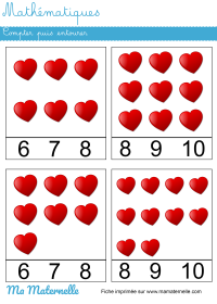 Grande section - Fiches d’écriture date du jour – Mars