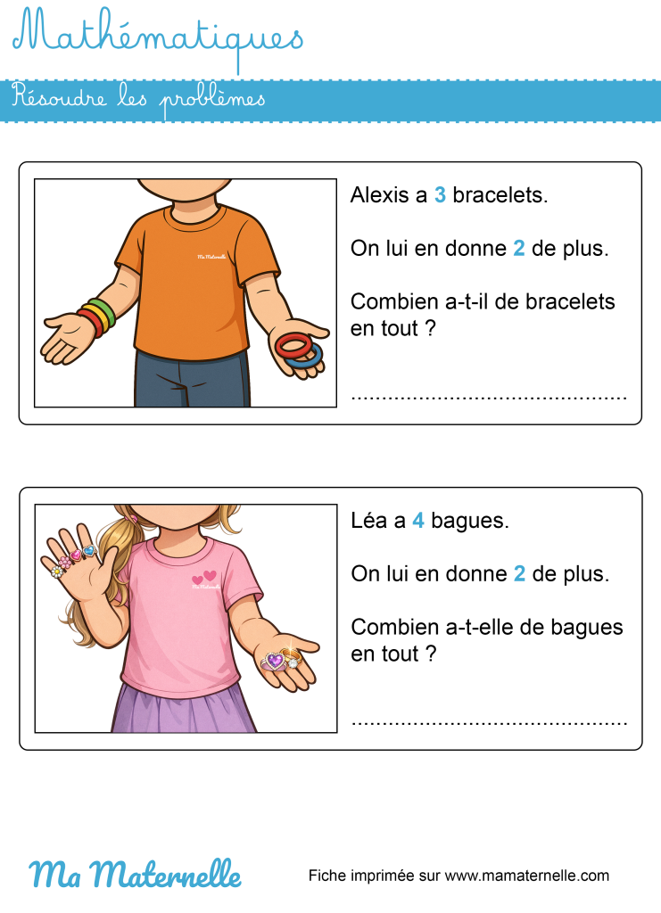 Grande section - Mathématiques : résoudre les problèmes