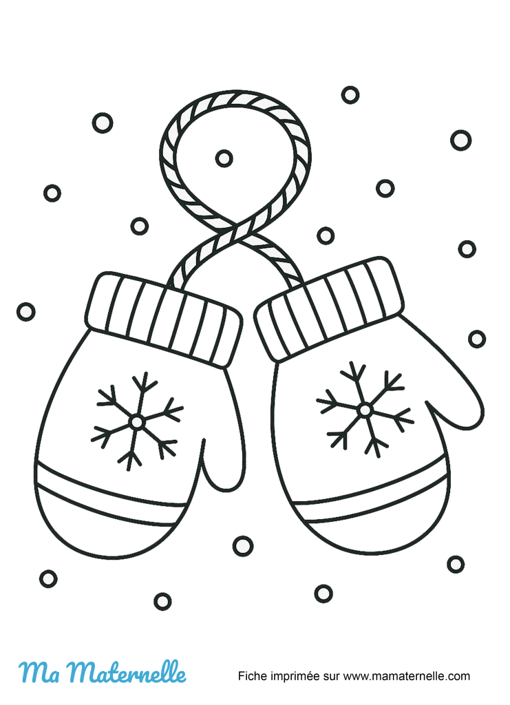 Activités - Coloriage : hiver