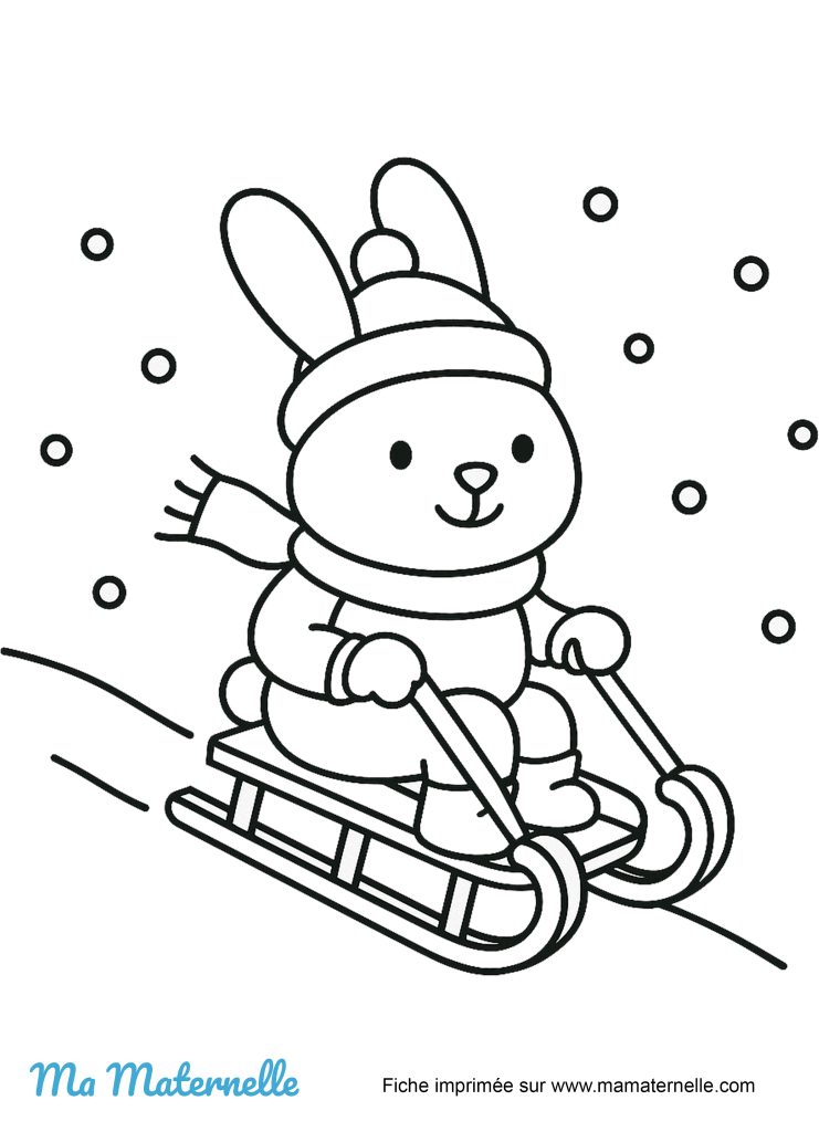 Activités - Coloriage : hiver