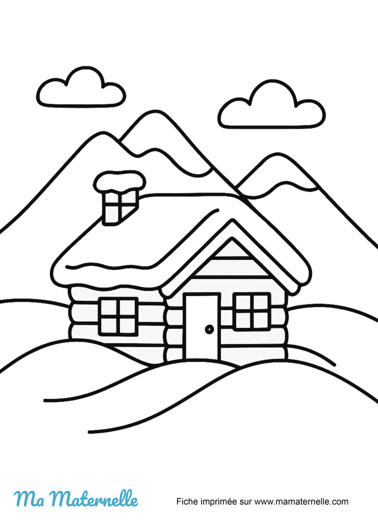 Activités - Coloriage : hiver