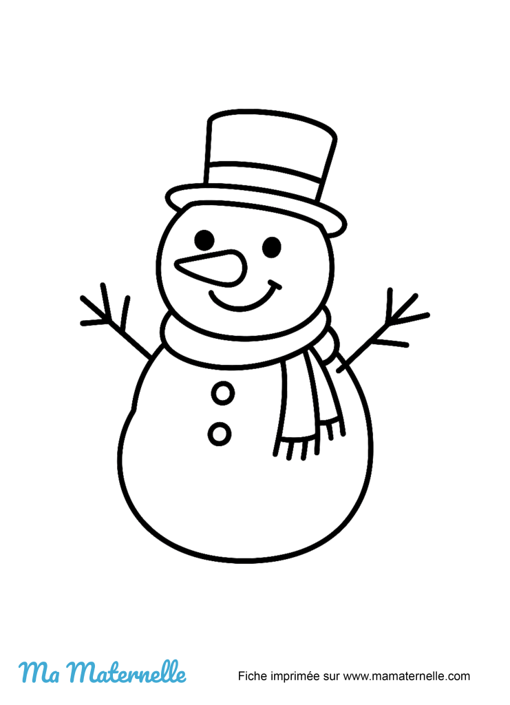 Activités - Coloriage : hiver