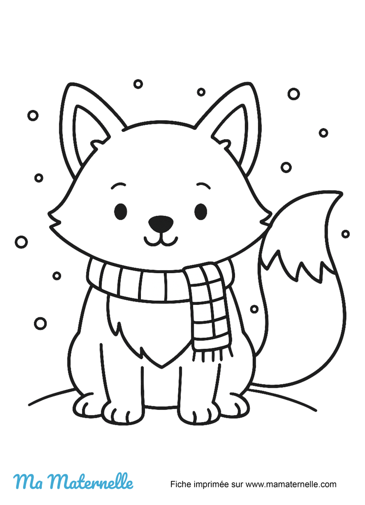 Activités - Coloriage : hiver