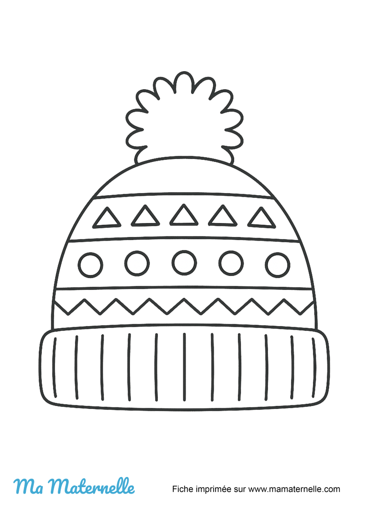 Activités - Coloriage : hiver