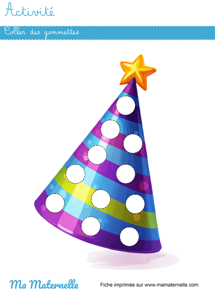 Activités - Activité : coller des gommettes