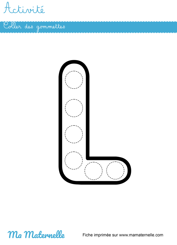 Activités - Activité : coller des gommettes