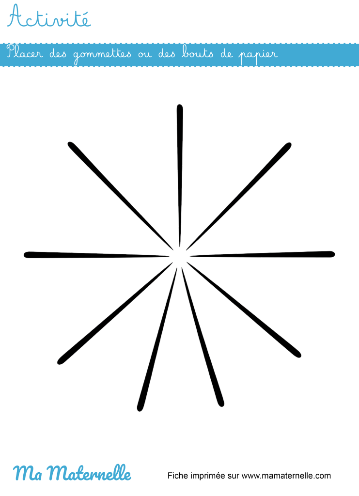 Activités - Activité : placer des gommettes ou des papiers