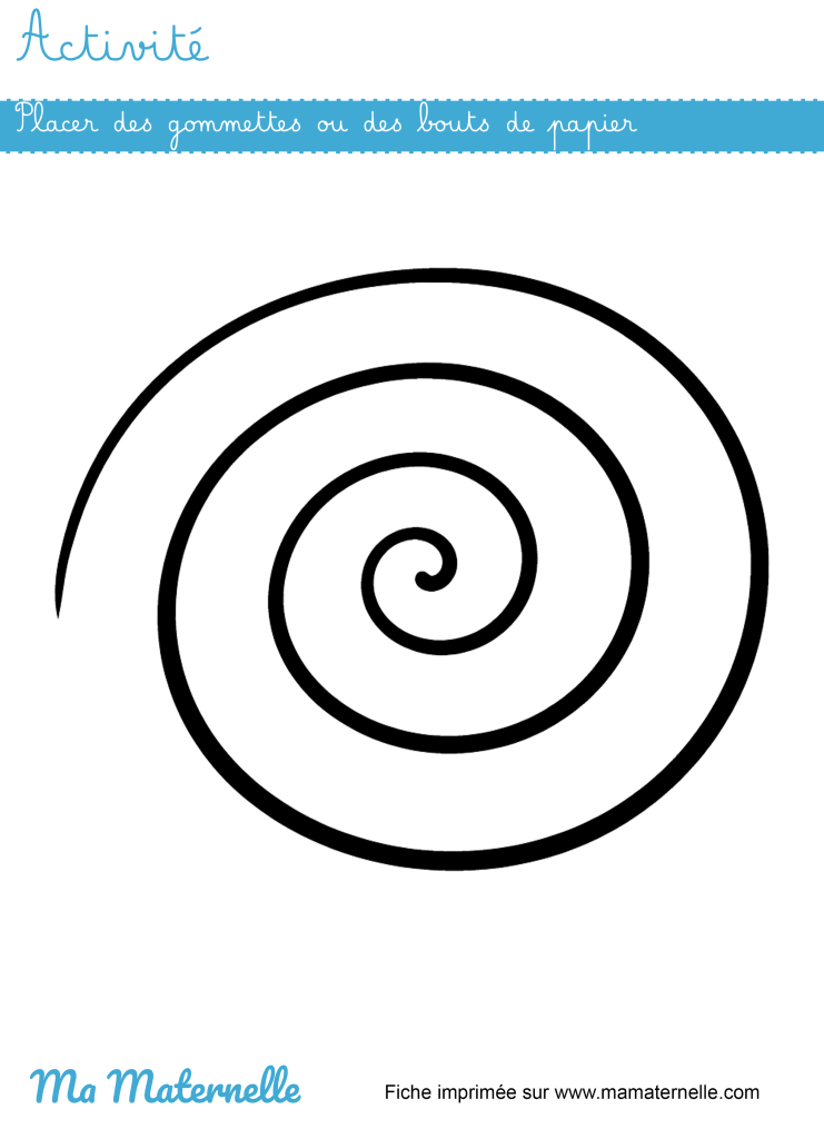 Activités - Activité : placer des gommettes ou des papiers