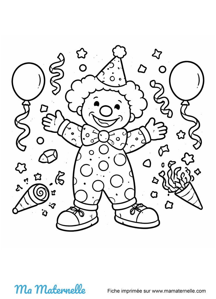 Activités - Coloriage carnaval