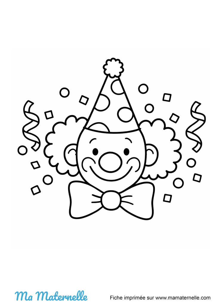 Activités - Coloriage carnaval