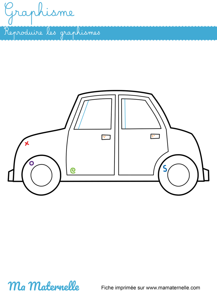 Grande section - Graphisme : reproduire les graphismes