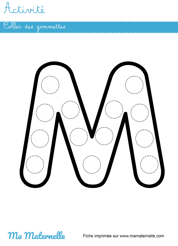 Activités - Activité : coller des gommettes