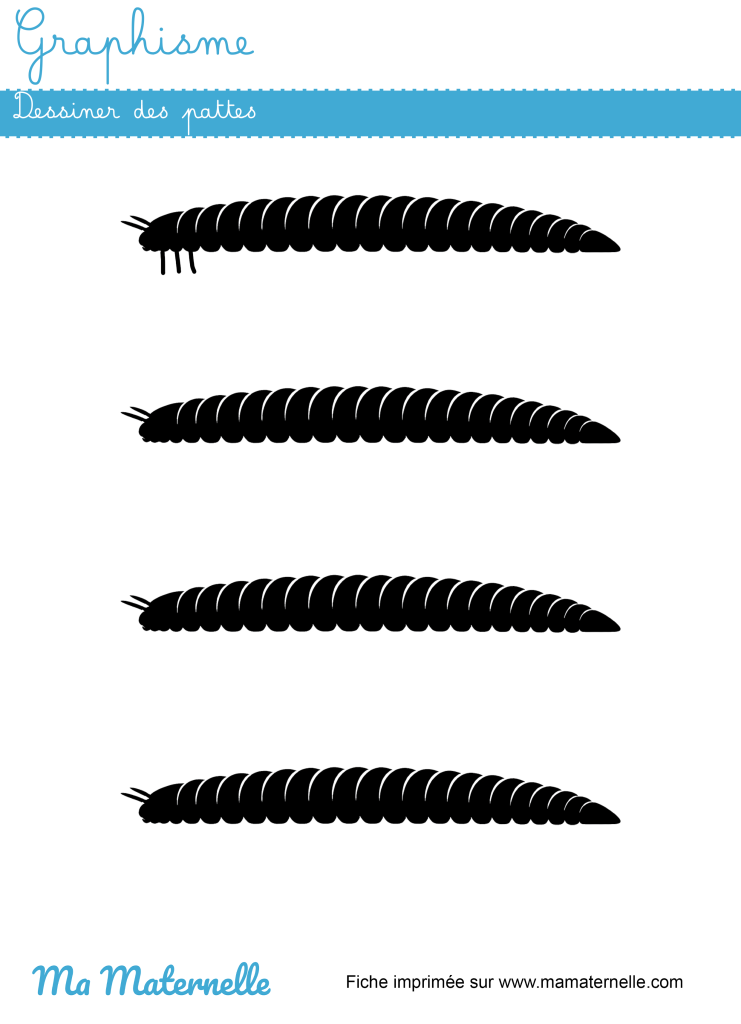 Moyenne section - Graphisme : tracer des lignes verticales