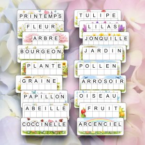 Cartes d'écriture : Printemps