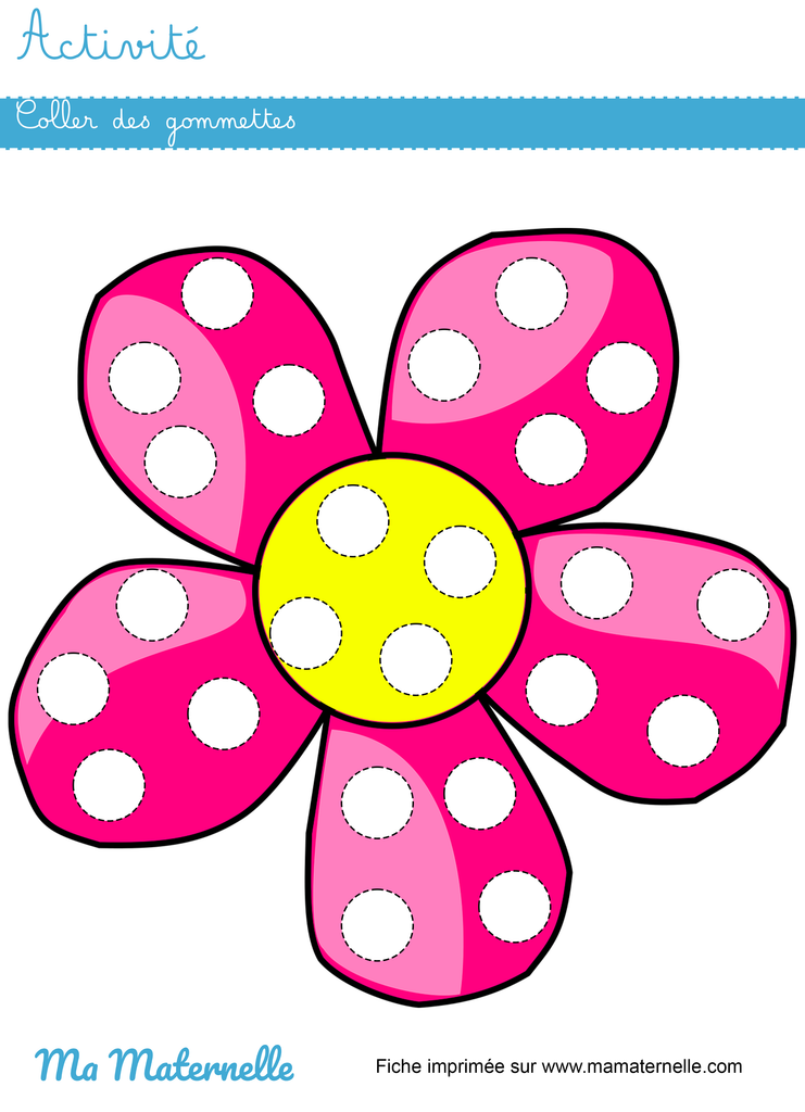 Activités - Activité : coller des gommettes