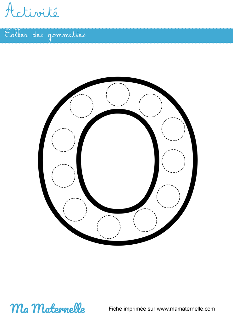 Activités - Activité : coller des gommettes