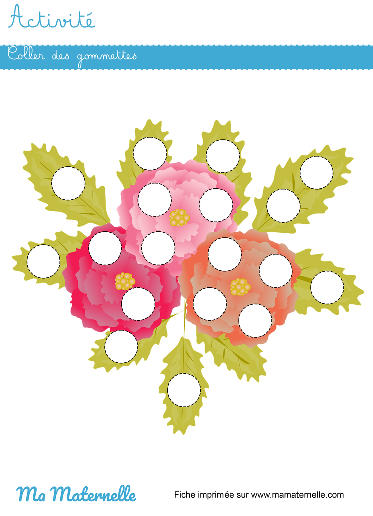 Activités - Activité : coller des gommettes