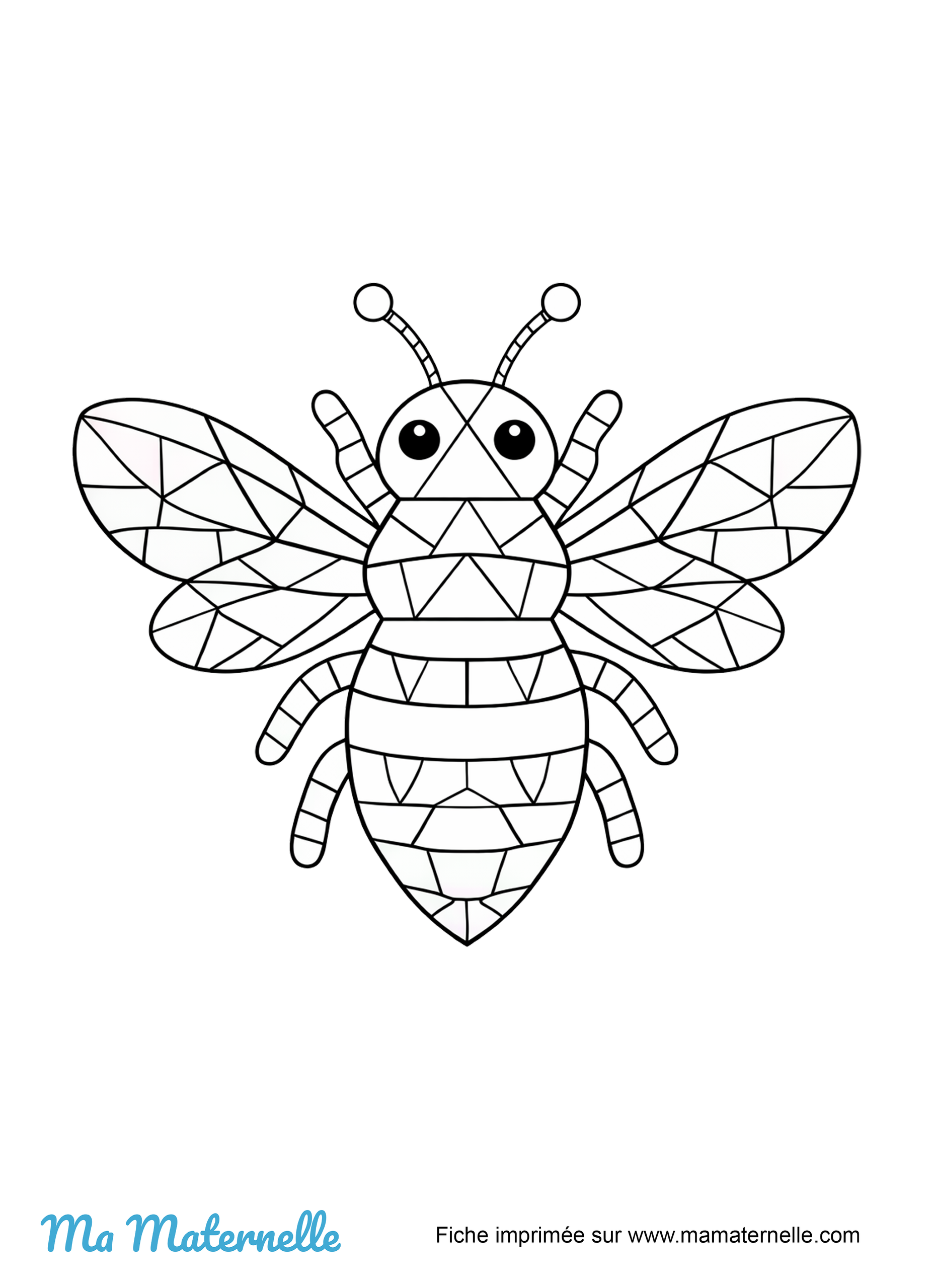 Activités - Coloriage : abeille