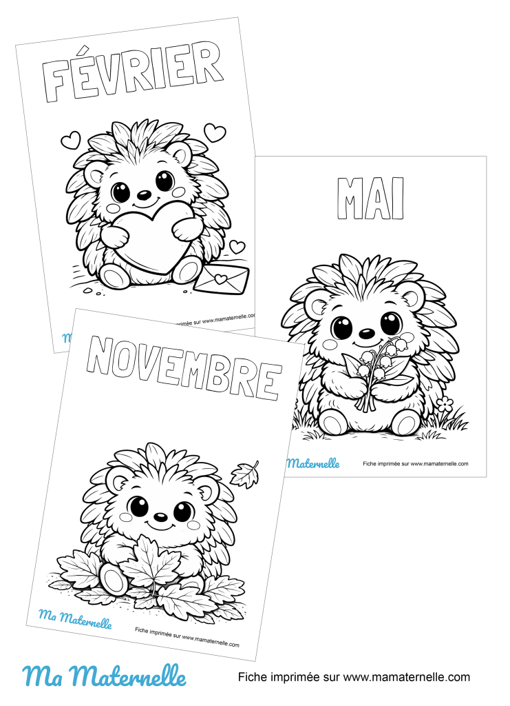 Activités - Coloriage des mois de l&rsquo;année