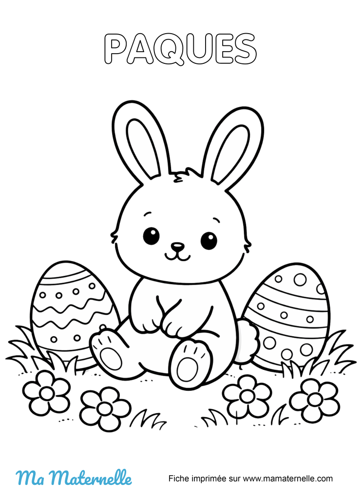 Activités - Coloriage de Pâques